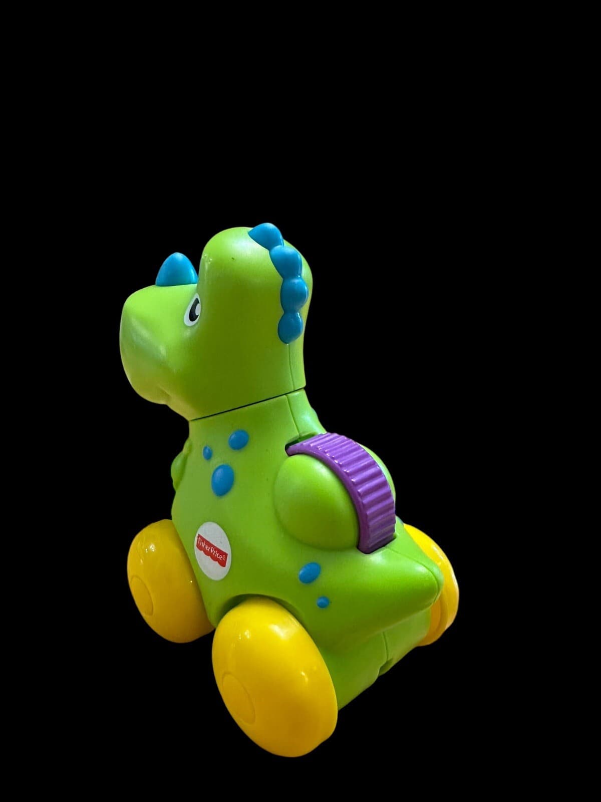 Fisher Price Green Dinosaur Rolling Clicker Pal Toy Amazing Animals Sensory 2017 2