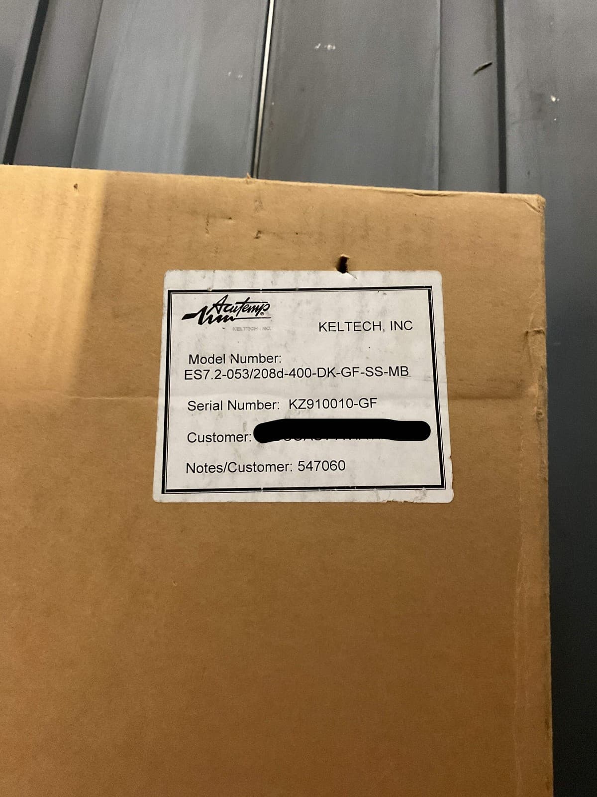 KELTECH COMMERCIAL TANKLESS WATER HEATER ES7.2-053/208D-400-DK-GF-SS-MB -NOS 5