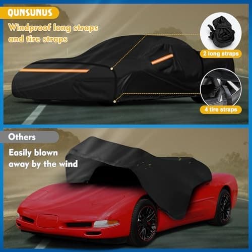 QUNSUNUS 6 Layer Car Cover for C5 Corvette 1996-2004 for Corvette C5 Car Cover 5