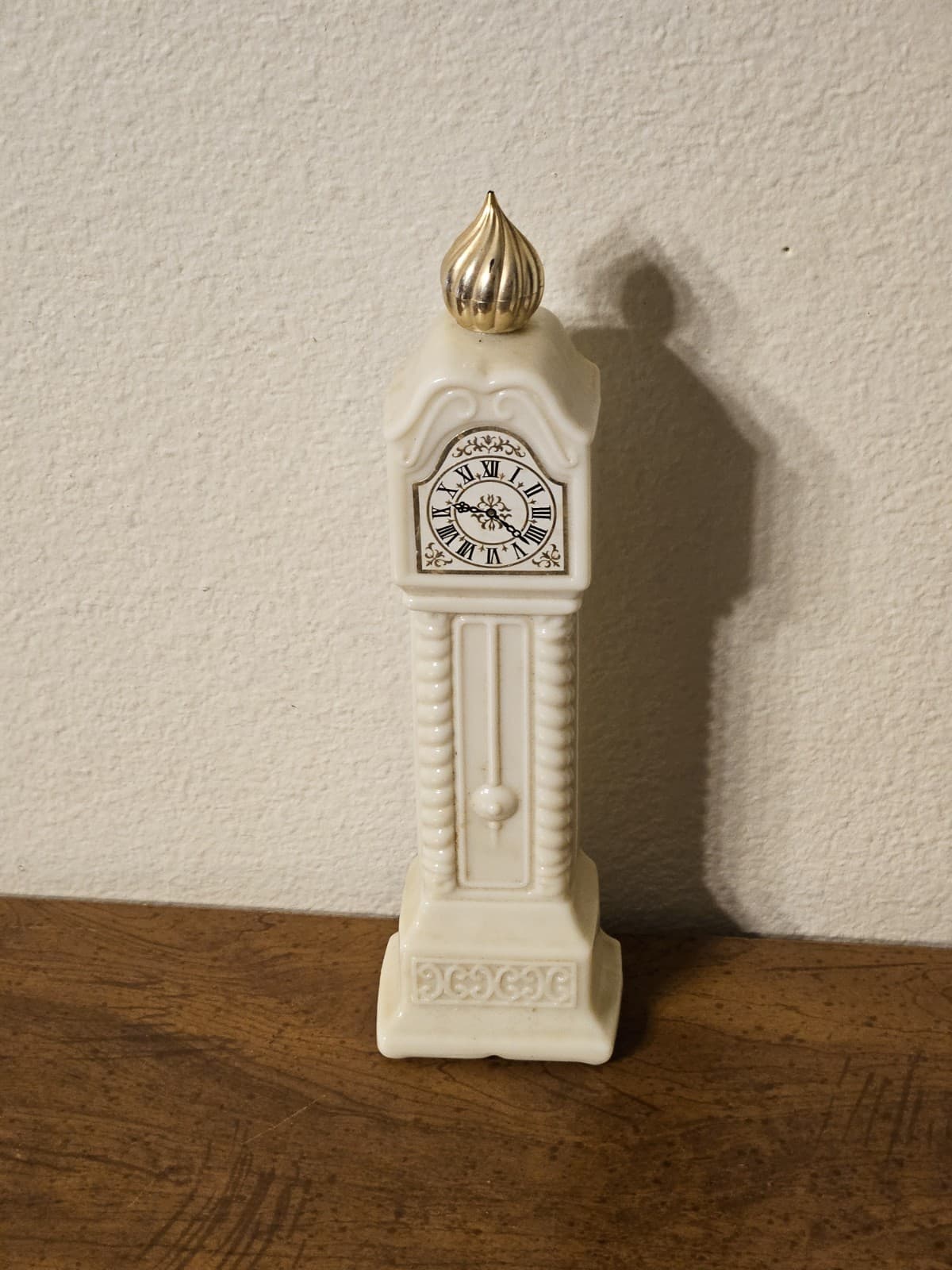 Avon Fragrance Hours Grandfather Clock Perfume Ivory Bottle 9.25"Hx2"W EMPTY  4