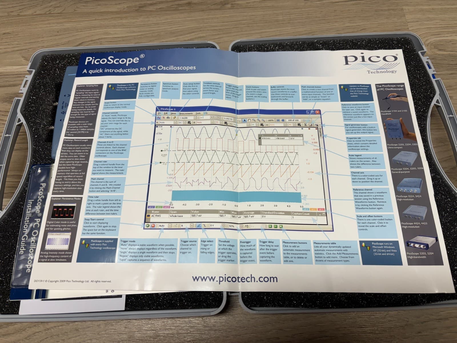 Pico PicoScope 4224 PC Oscilloscope kit. FREE S&H! 5