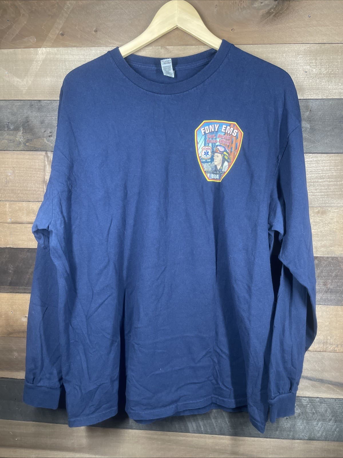 FDNY EMS Long Sleeve T Shirt XL Memorial 2