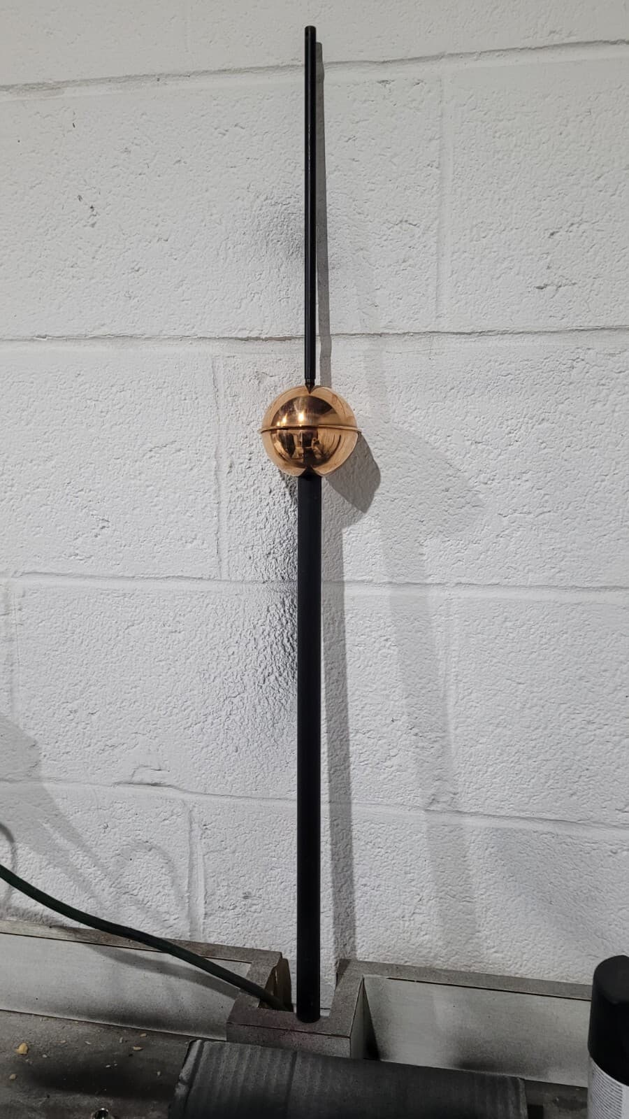 3'' WEATHERVANE COPPER BALL for weathervane or lightening rods ,rare TOP BALL 4