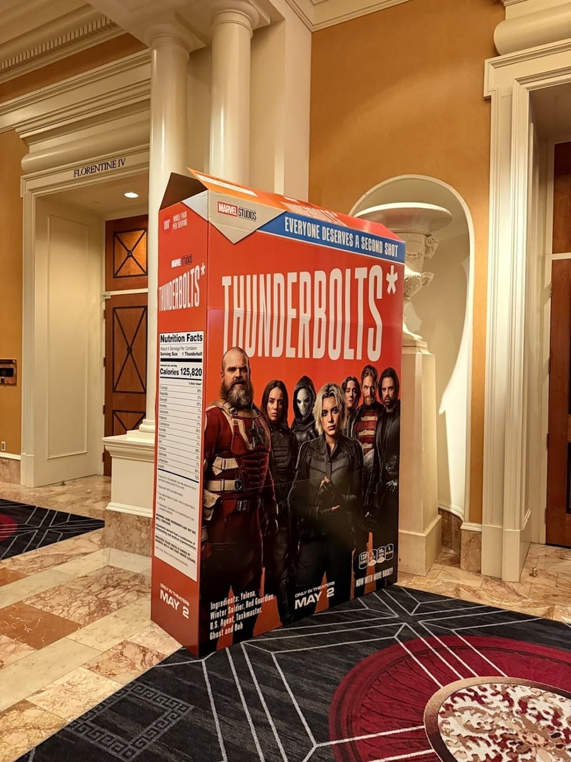 Massive Thunderbolts* Wheaties Box Cardboard Theater Display