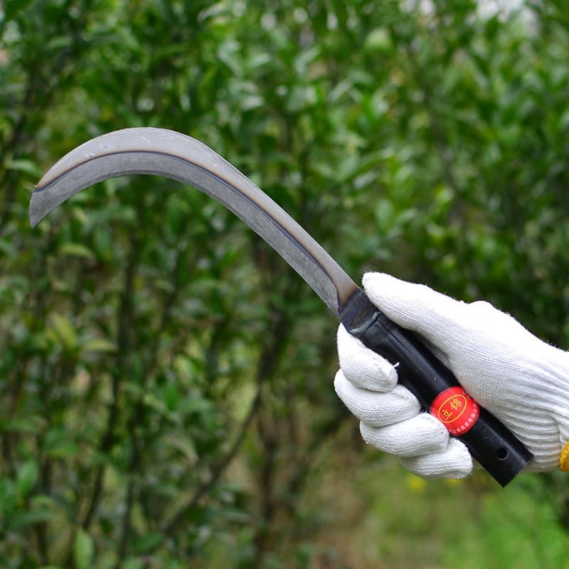 Heavy Carbon Steel Grass Sickle Clearing Sickle Weeding Sickle 