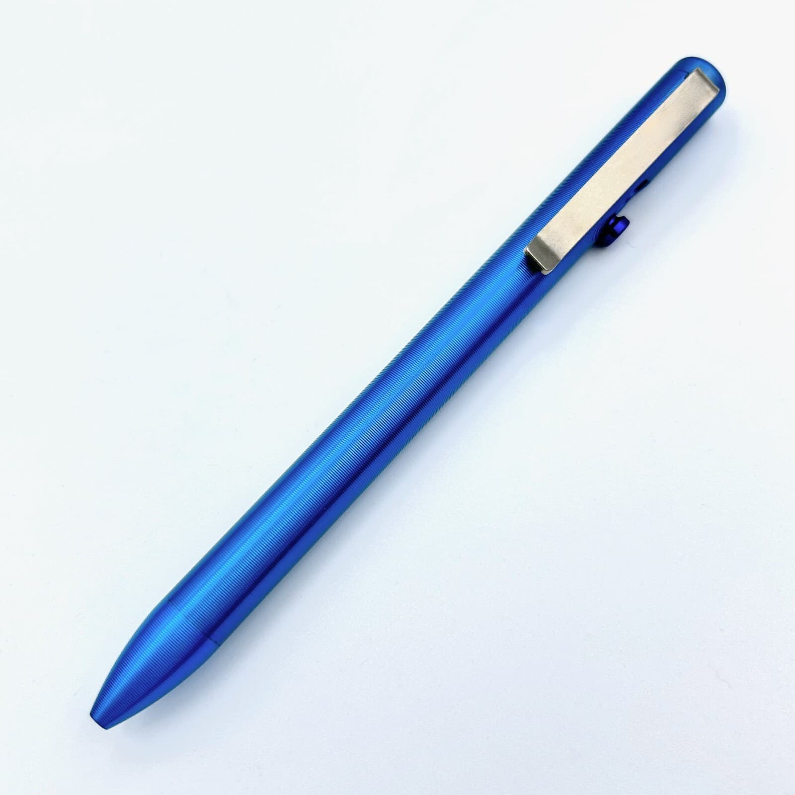 Tactile Turn - Titanium Bolt Action Standard Size Pen 29v Blue Ano Color  [5.6"] 4
