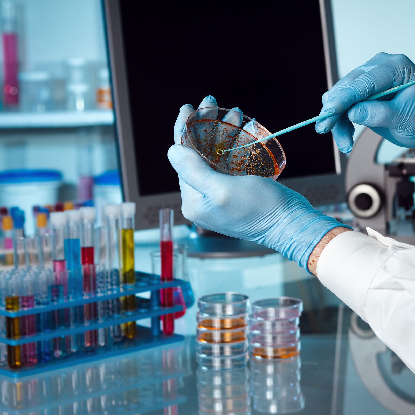 60 Wells Tube Rack, 4 Pcs Vial Rack for Tubes 0.2/0.5/1.5/2ml, Pink 6