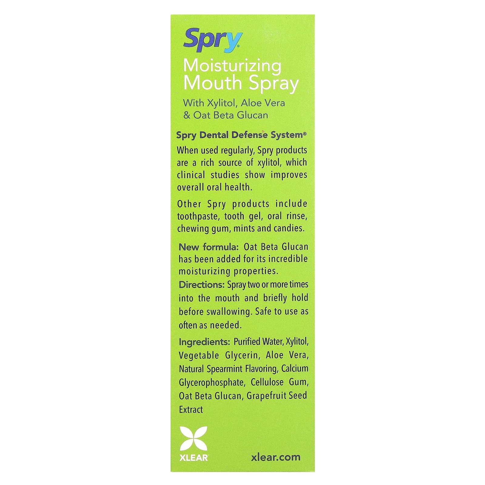 Spry, Moisturizing Mouth Spray, 2 Pack, 4.5 fl oz (134 ml) 2