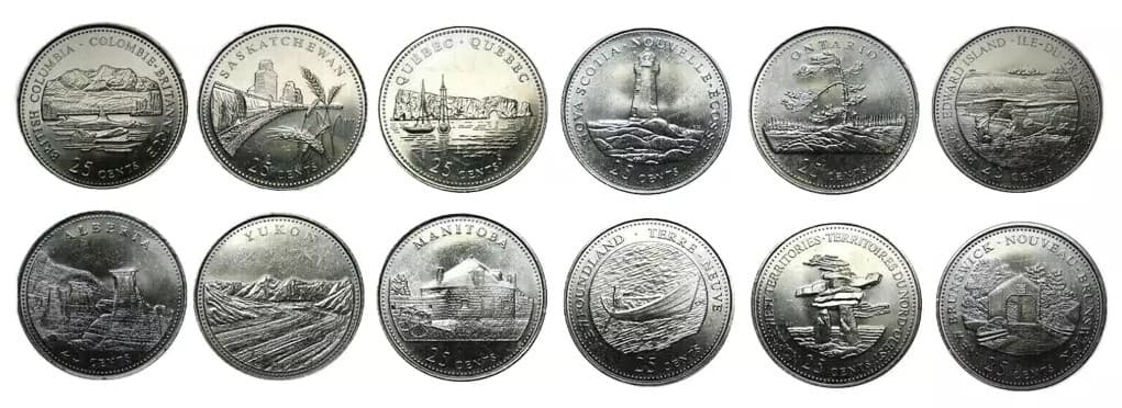 1967 - 2023 Canada 92 Coin Uncirculated BU Commemorative Quarter Set! 6