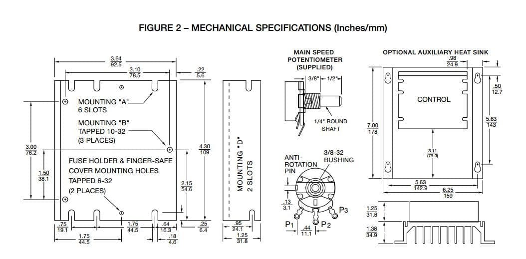 KB Electronics KBMM-125 DC motor control 9449 upc 024822094498 90vdc 3/4-1.5 HP 4