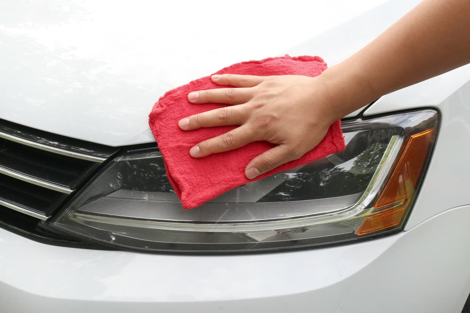 50 Pack of Red Shop Towels 12 x 14 Cleaning Cotton Rags Absorbent Wipers 2