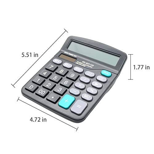 Desk Calculator2-Digit Solar Battery Office Calculator with Large LCD Display 1 3