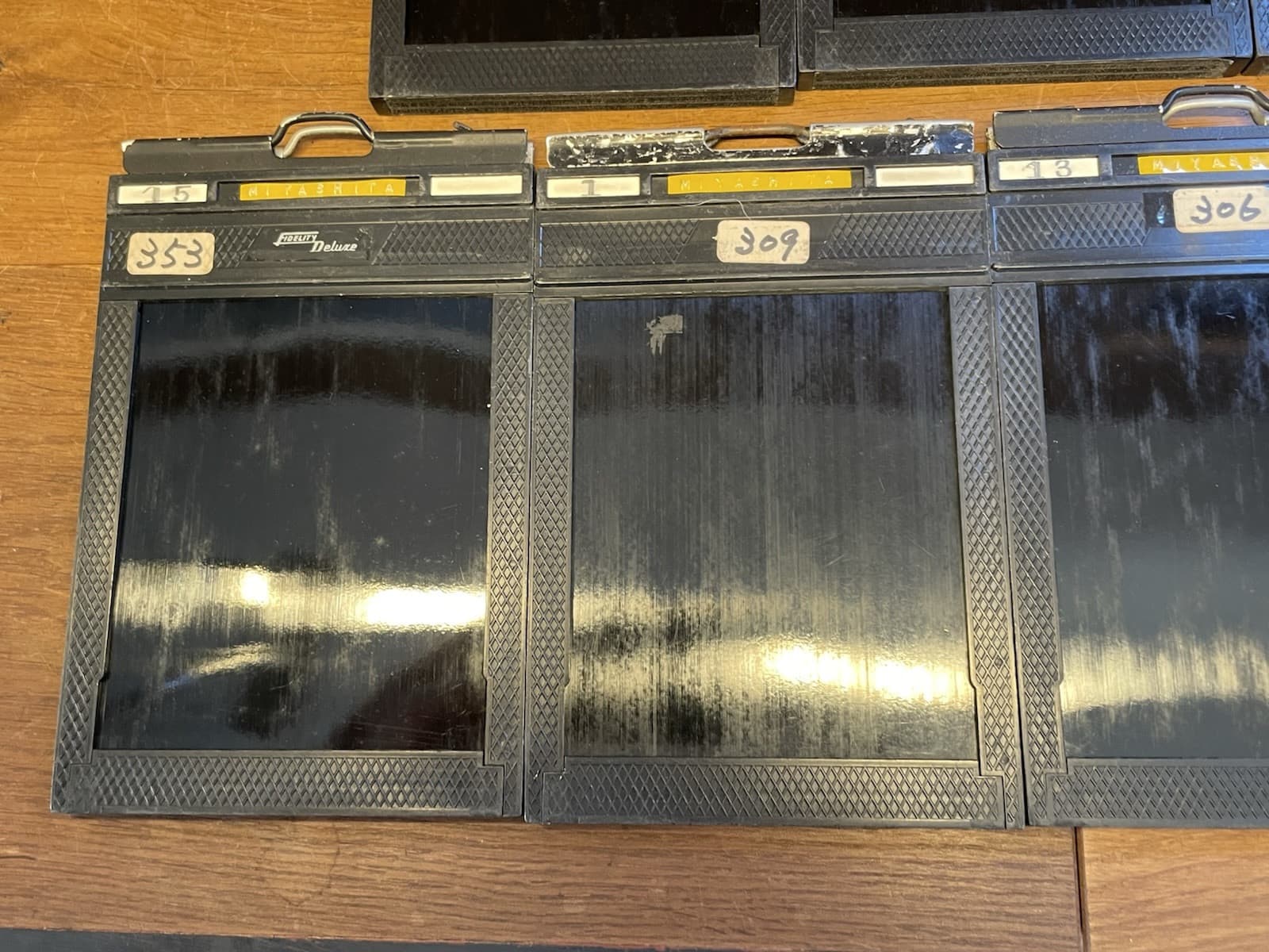 *Exc+++++* Lot of 9 Fidelity Deluxe 4x5 Cut Film Holder For Large Format 5