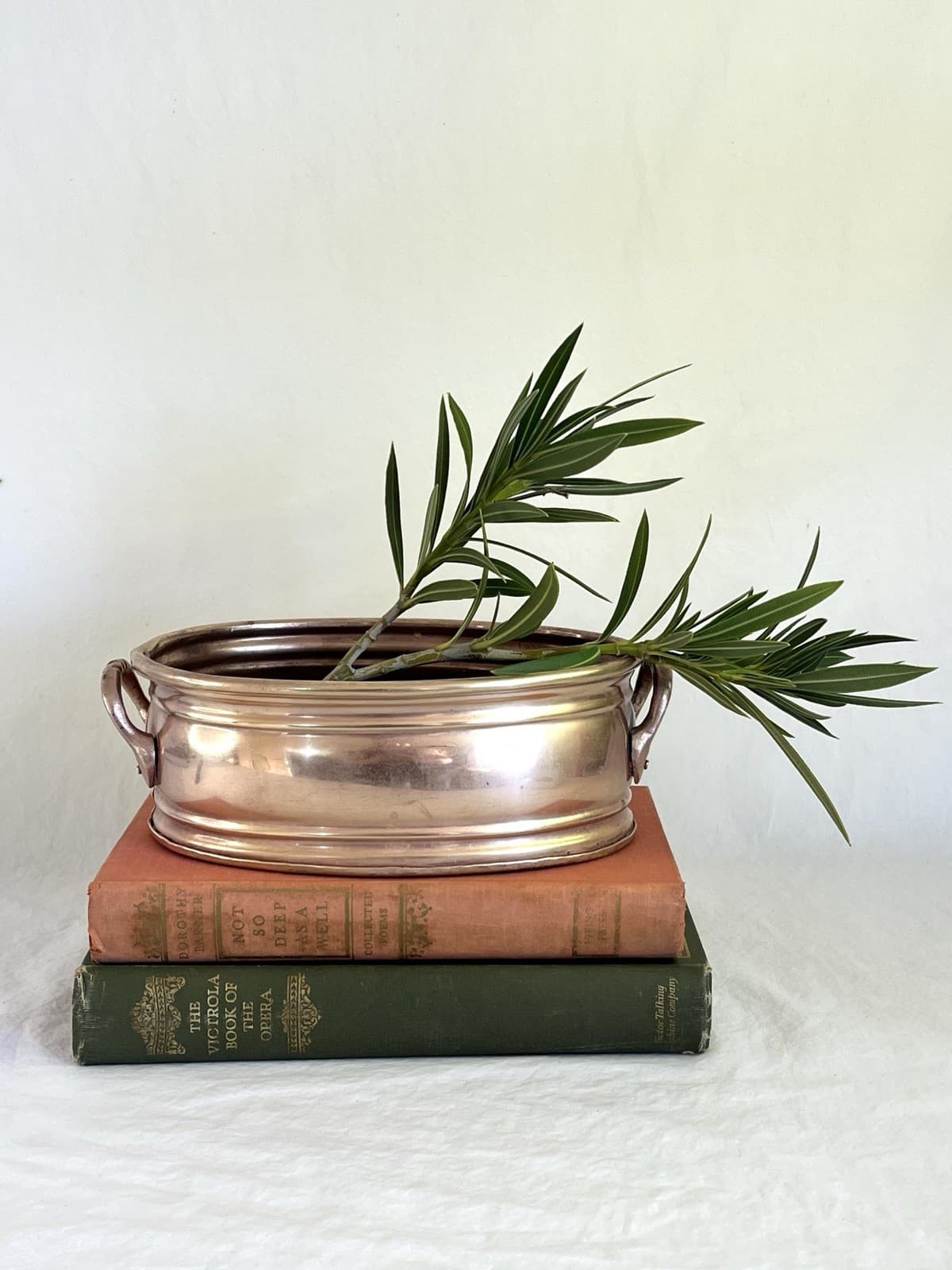 Vintage Copper Planter or Jardiniere With Handles