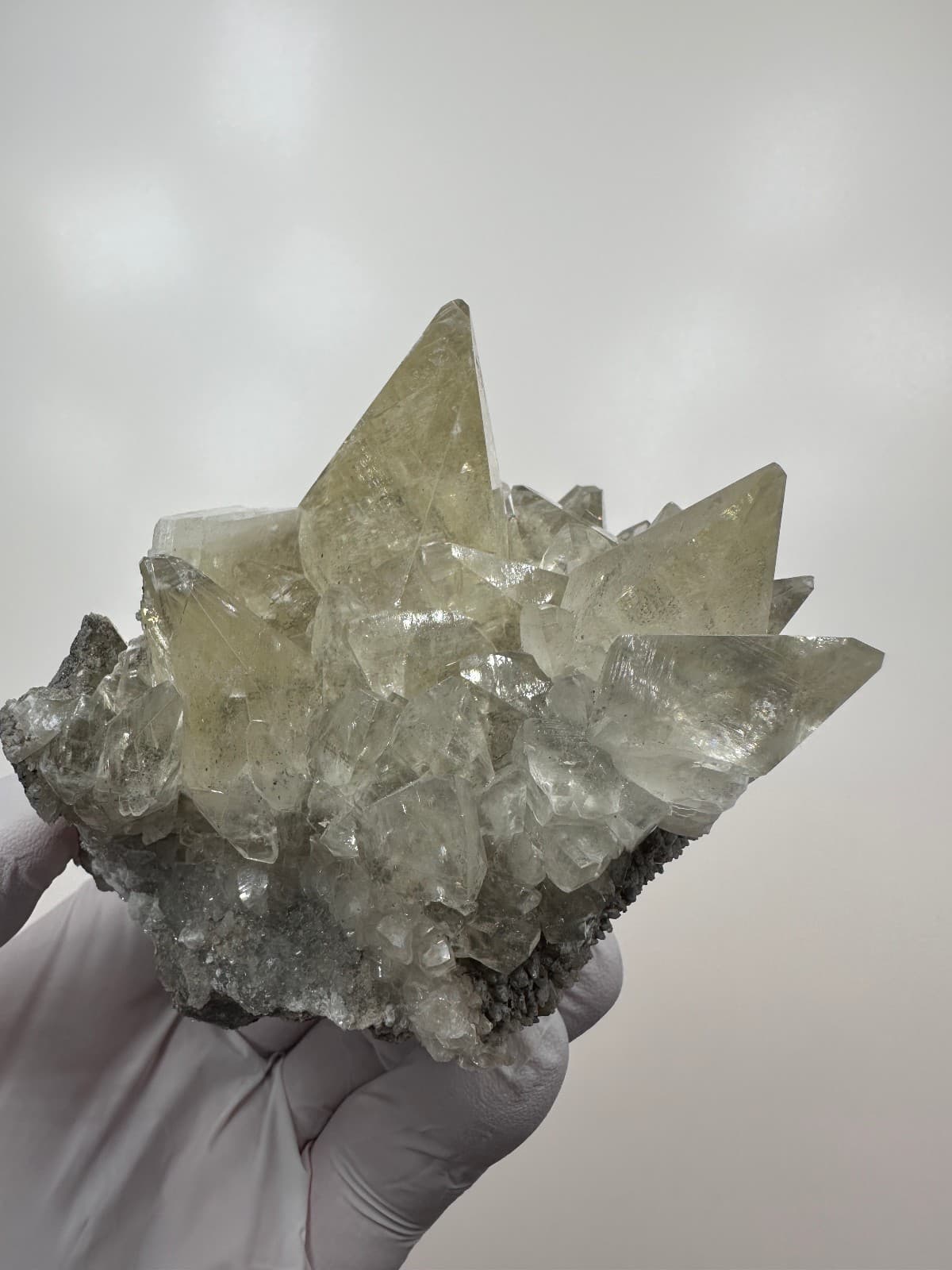 Top Quality__GEMMY Large Linwood Mine Golden Dogtooth Calcite Crystal Cluster 4