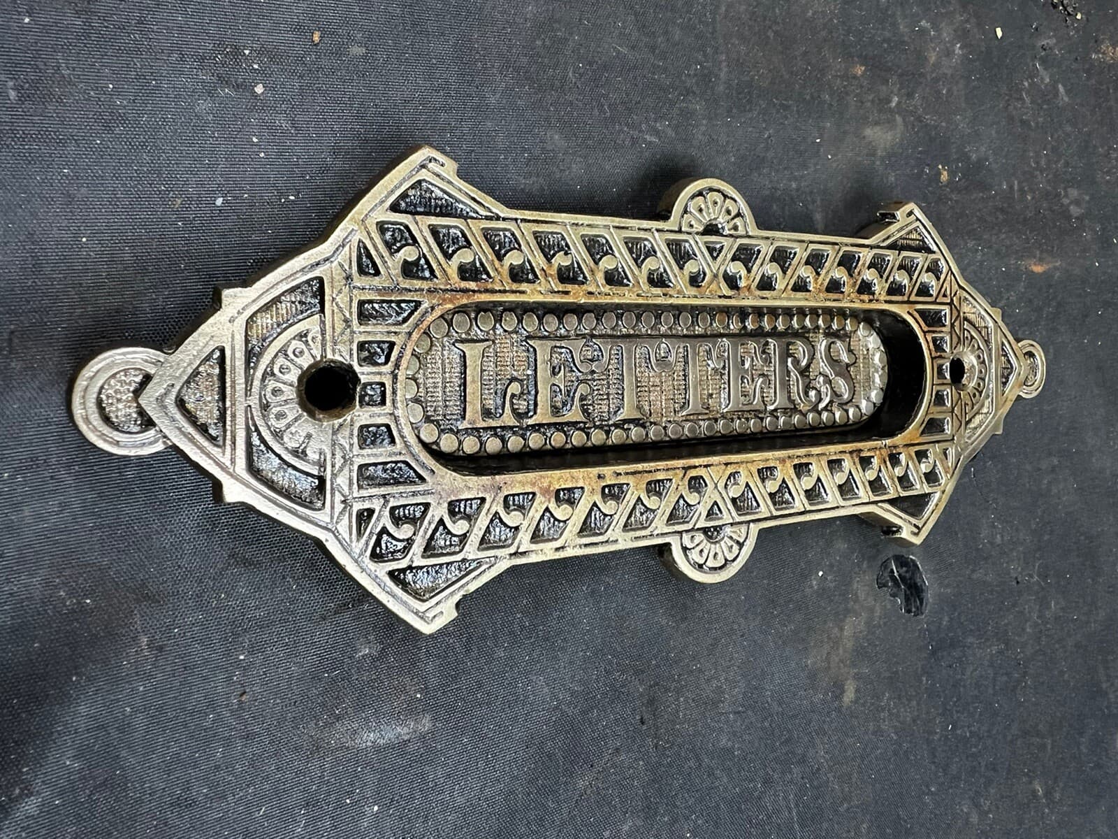 Sargent Bronze Victorian Eastlake Mail Slot 1800’s To 1910 3