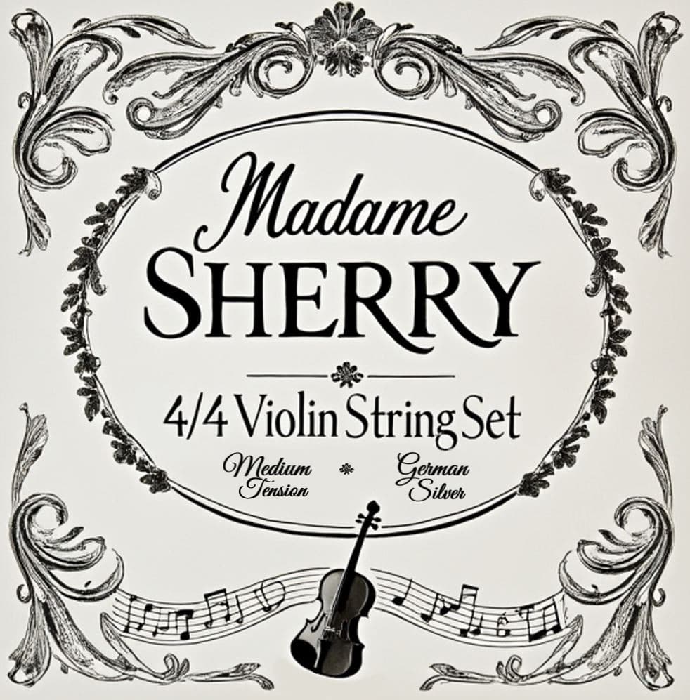 Violin Strings Set 4/4 3/4 Premium Strings Alloy Core Expressive Tone FREE Rosin 2