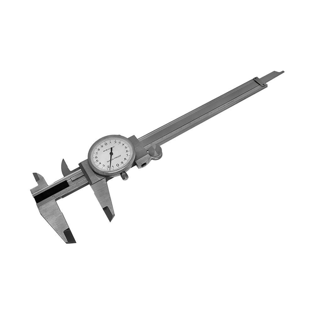 150mm Precision Stainless Steel Metric Dial Caliper 0.02mm Graduation Shockproof 2