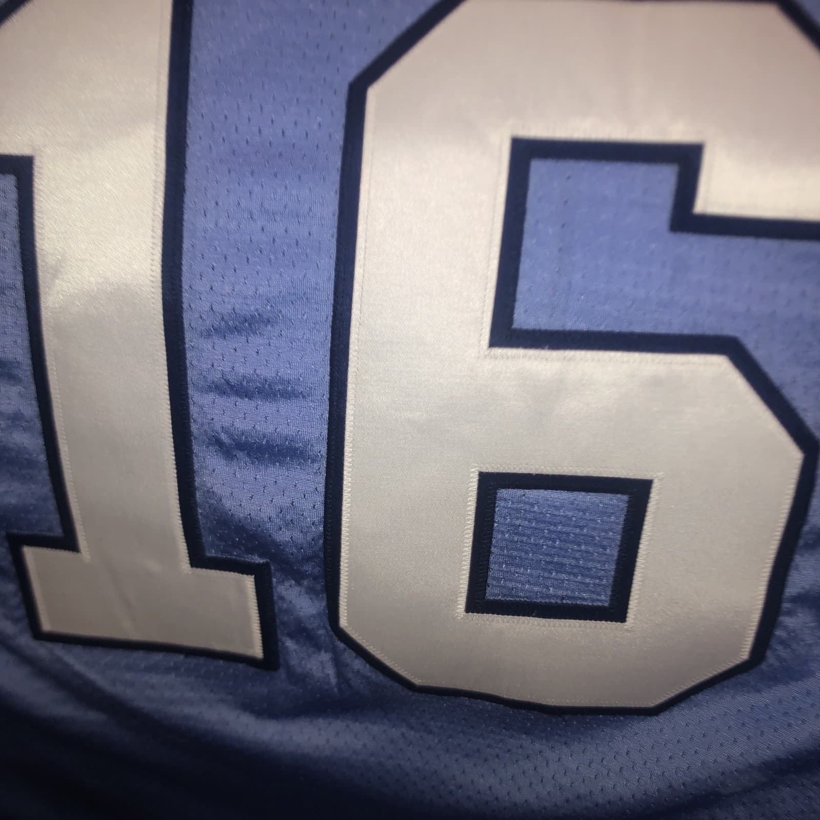 Game Worn Used Nike North Carolina Tar Heels Football Jersey #16 size 50 (large) 6