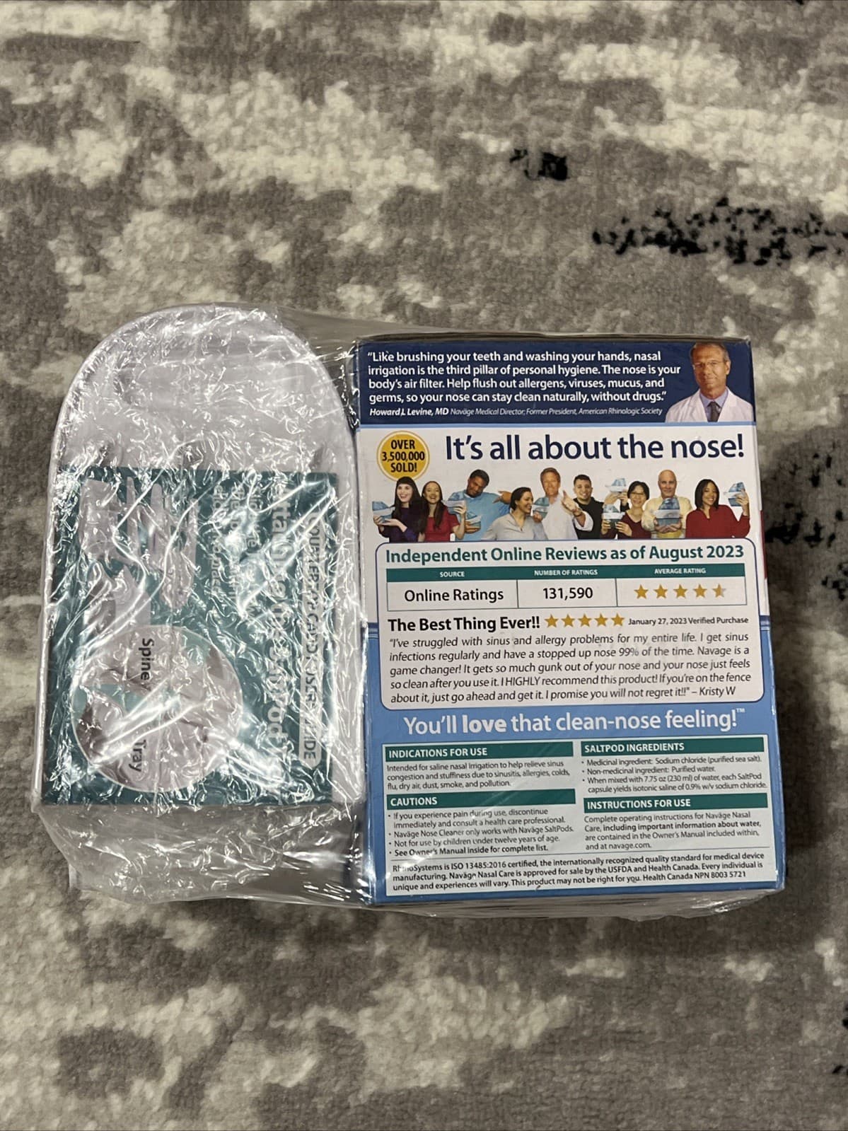 Navage Essentials Bundle-Navage Nasal Irrigation System Caddy & Cleaning Kit Sea 2