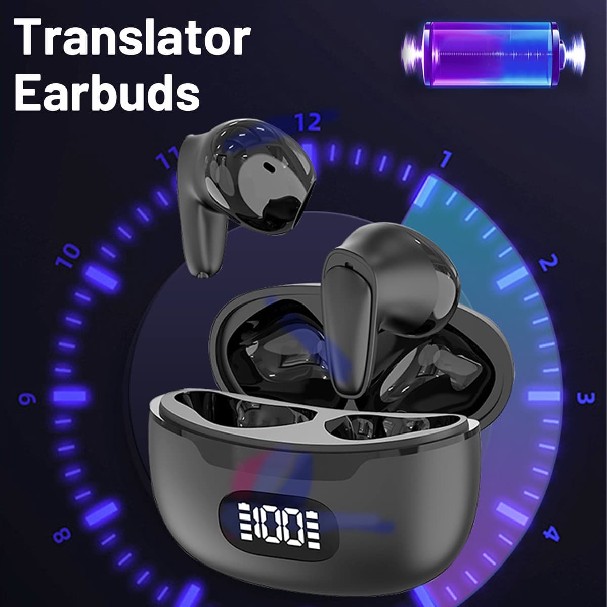 144+ Languages Bluetooth Translator Earbuds Real Time Online/Offline Translation 4