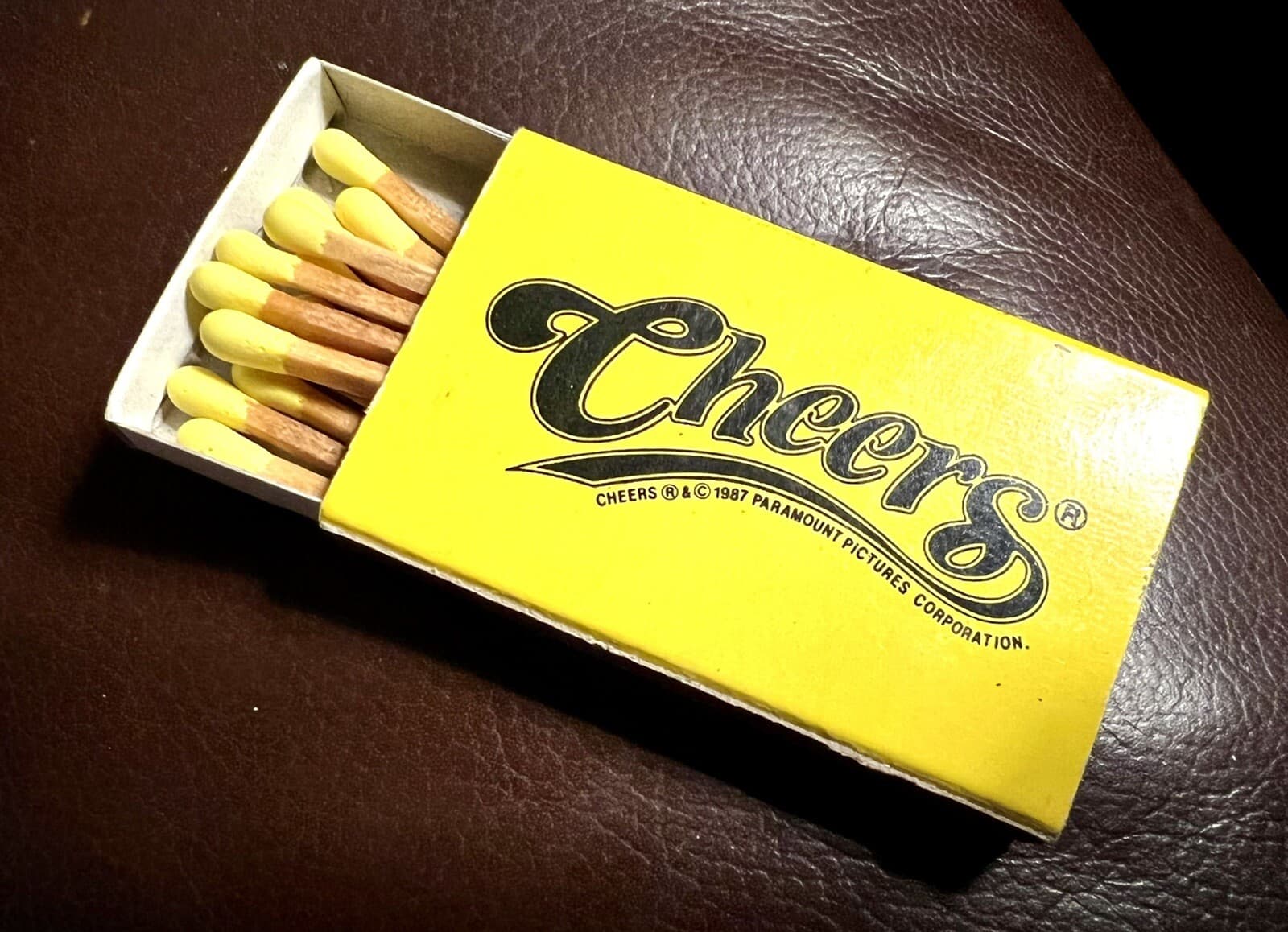 Cheers! Bull & Finch Pub, Boston, MA - Full Unstruck Matchbook