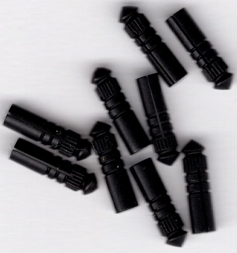 BLACK XL Dart Flight Protectors: 10mm length: 1 set of 3