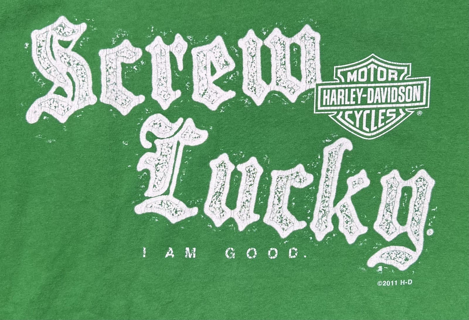 2011 Harley Davidson Quantico, Virginia Tee Green XL 2