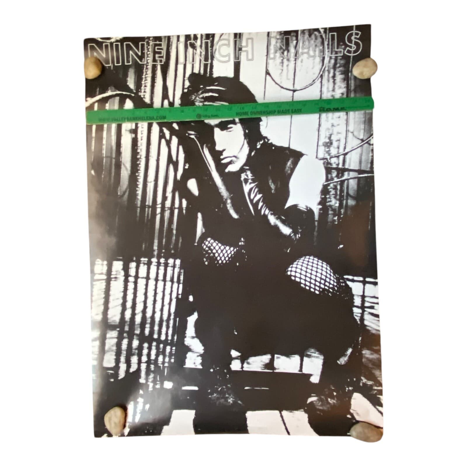 Vintage Nine Inch Nails Poster Trent Reznor Bars B&W 24x36 UK RARE OOP - Clean! 3