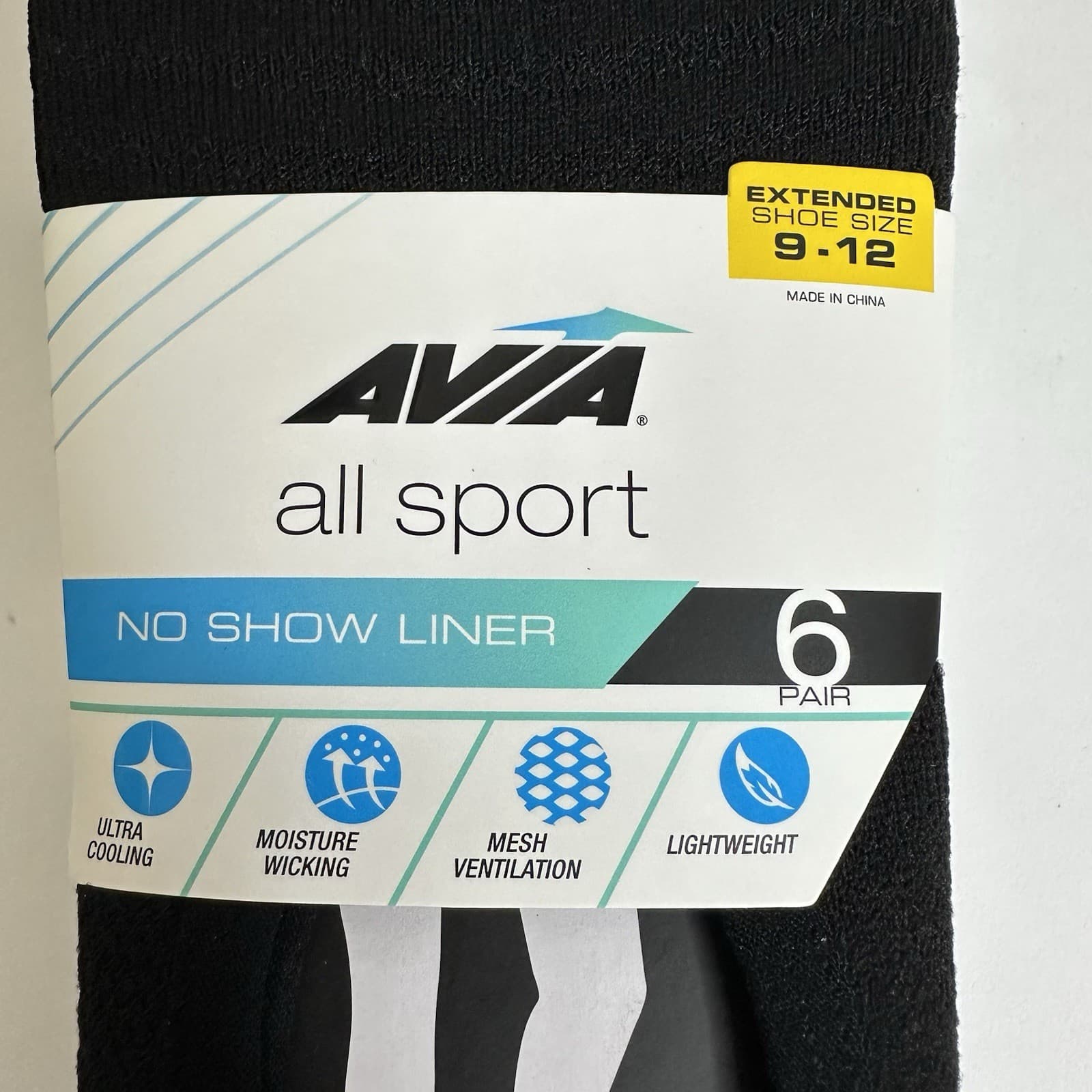 AVIA Women's Micro Performance Sport No Show Liner Socks 6 Pack New Lot of 2 6