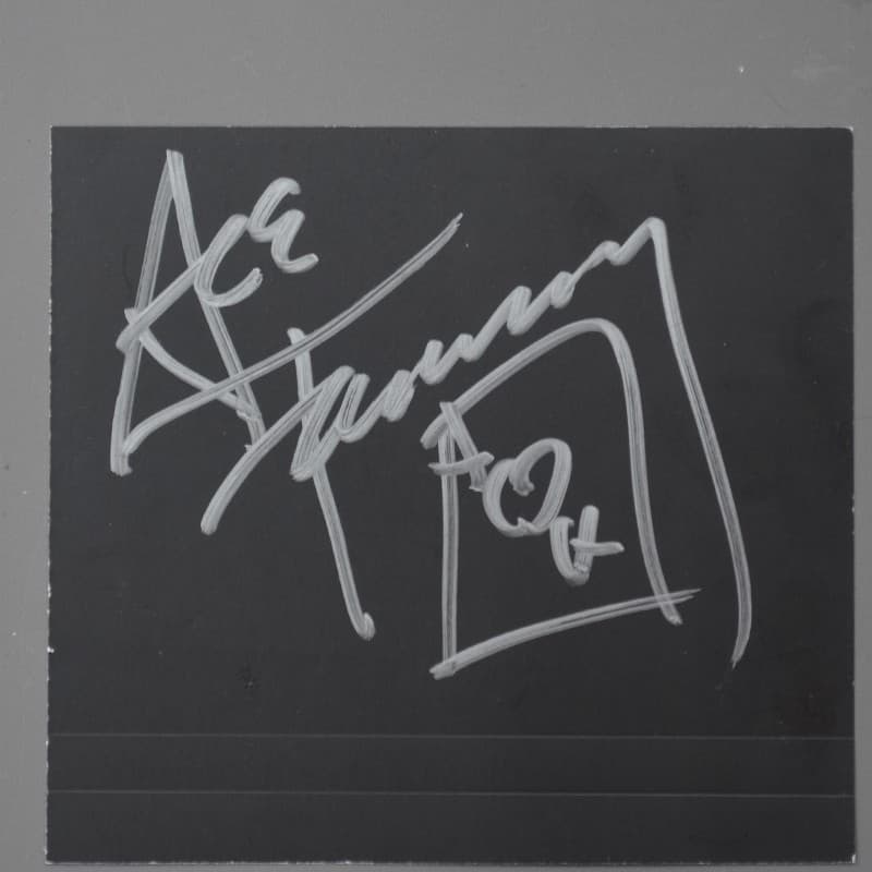 Ace Frehley Cut Autograph Rockologists with Numbered Hologram Certification