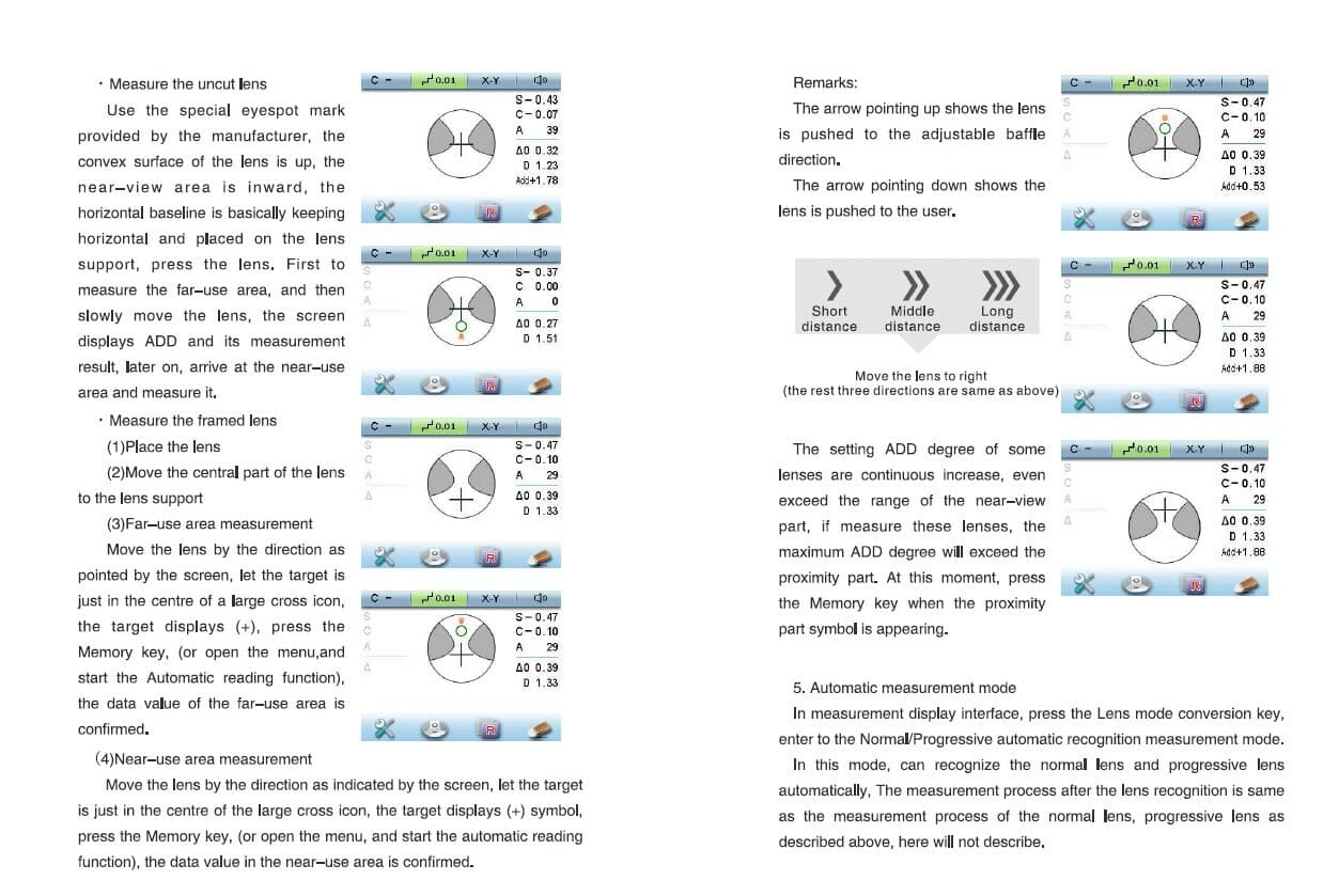 Auto Lensmeter Optics instruments auto digital Lensometer with PD UV Printer 6