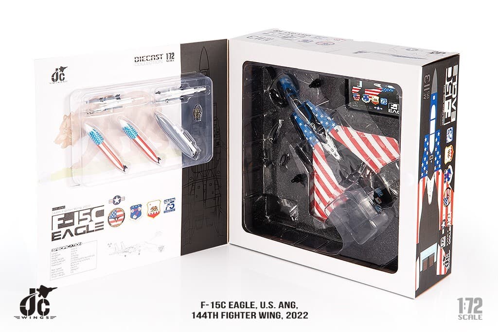 F-15C Eagle, US ANG, 144th Fighter Wing, 2022, 1/72, JCW-72-F15-029 2