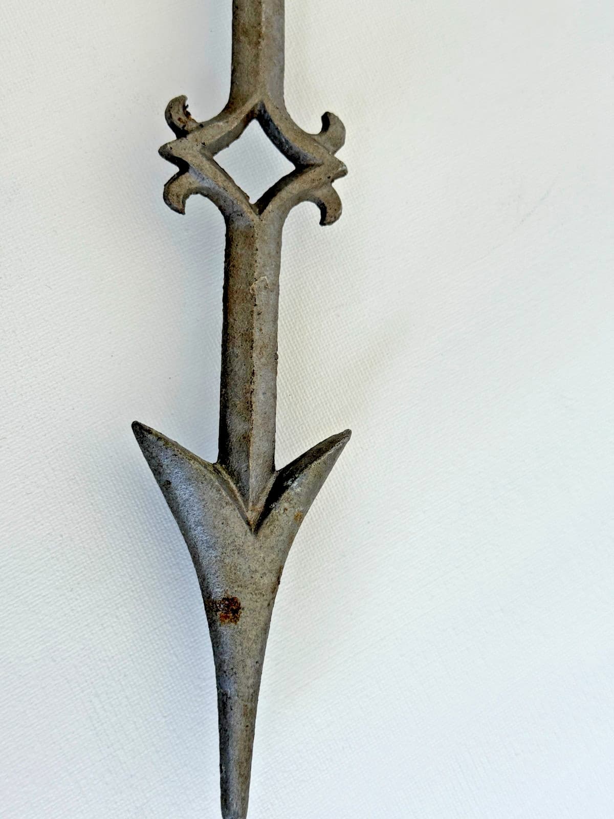 RARE VINTAGE SUN & MOON LIGHTNING ROD WEATHERVANE ARROW CAST ALUMINUM 3