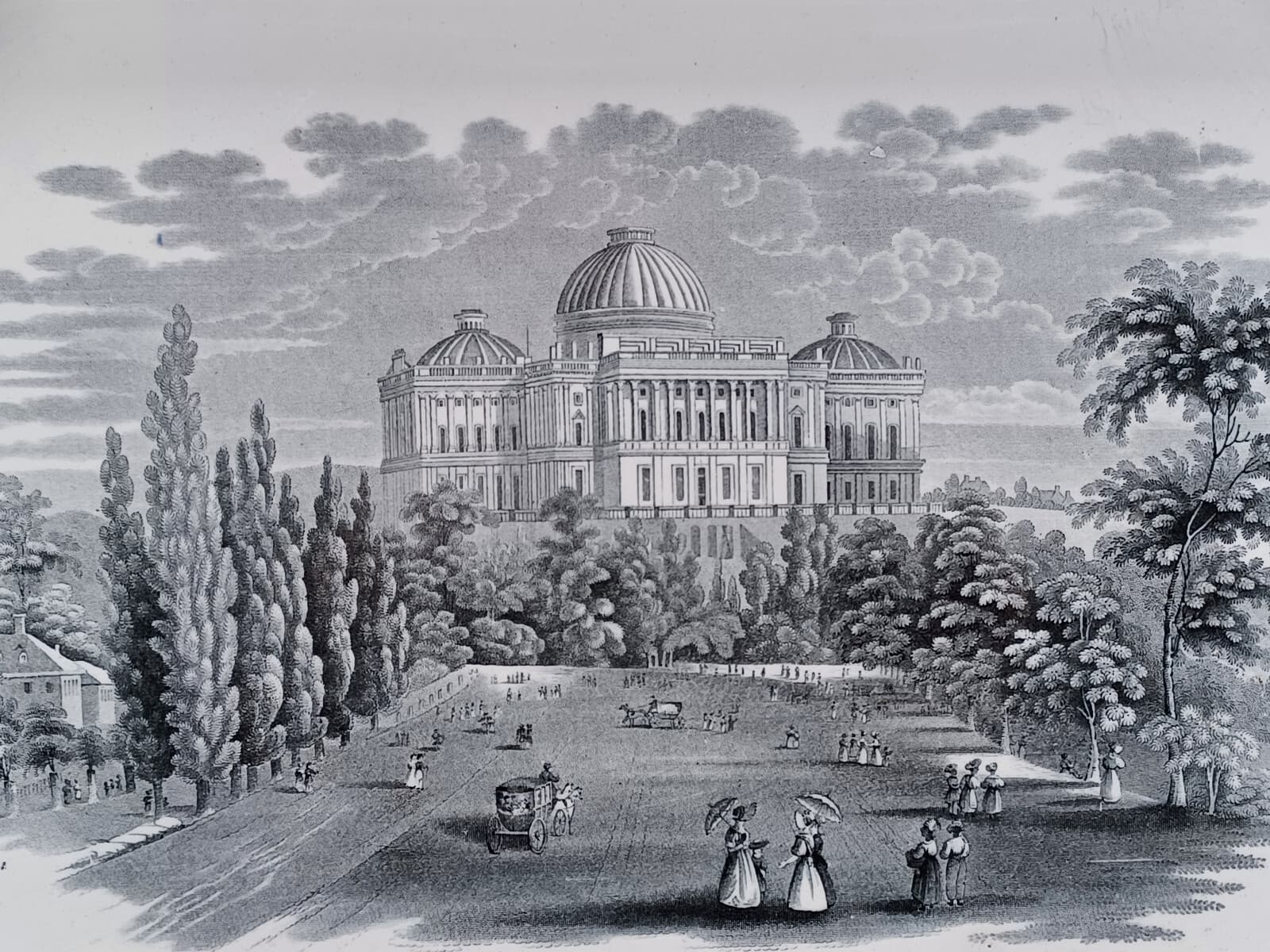 William Ridgway View of the Capitol at Washington 19 Inch Platter AS IS 2