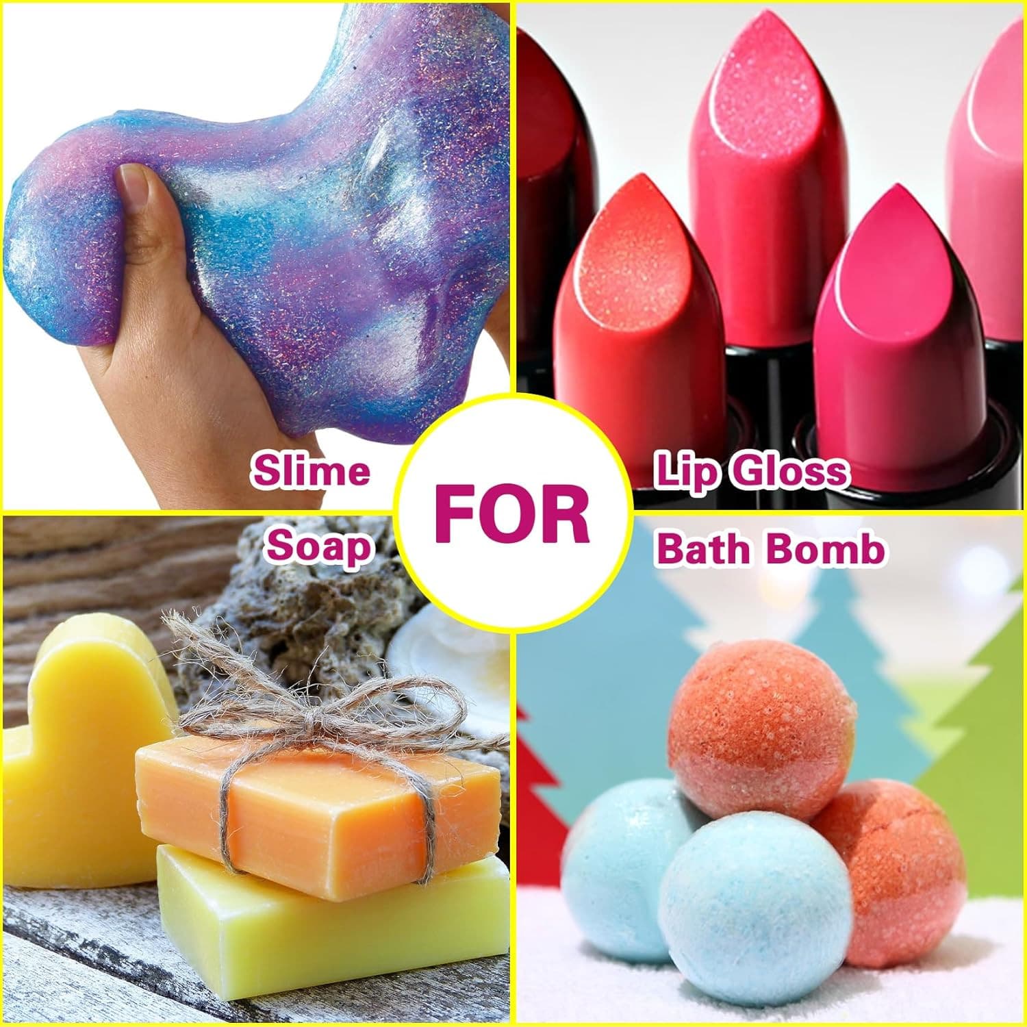 Food Flavoring Oil - Concentrated Candy Flavors, 6 Liquid Lip Gloss Flavoring 6