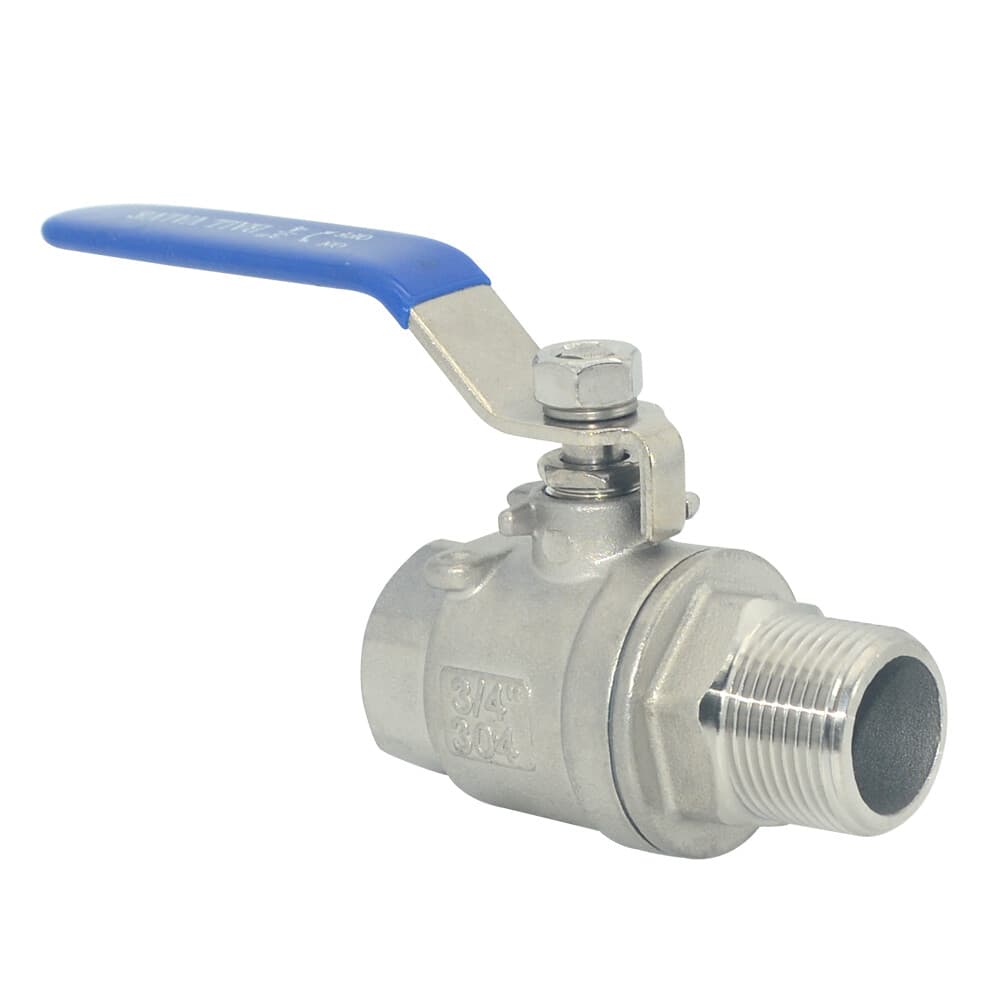 3/4" MALE to Female Ball Valve Stainless steel 304 NPT Full Port US Stock 6