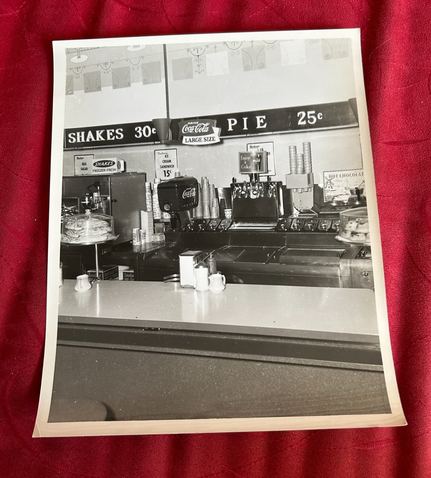 Coca-Cola 1950s Newberry's Five & Dime Soda Fountain Original Photo 2