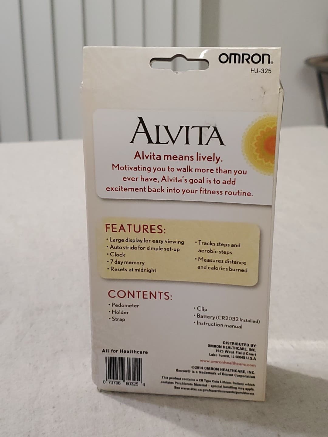 OMRON HJ325 Alvita Ultimate Pedometer, Blue Tracks Steps Calories Distance New 4