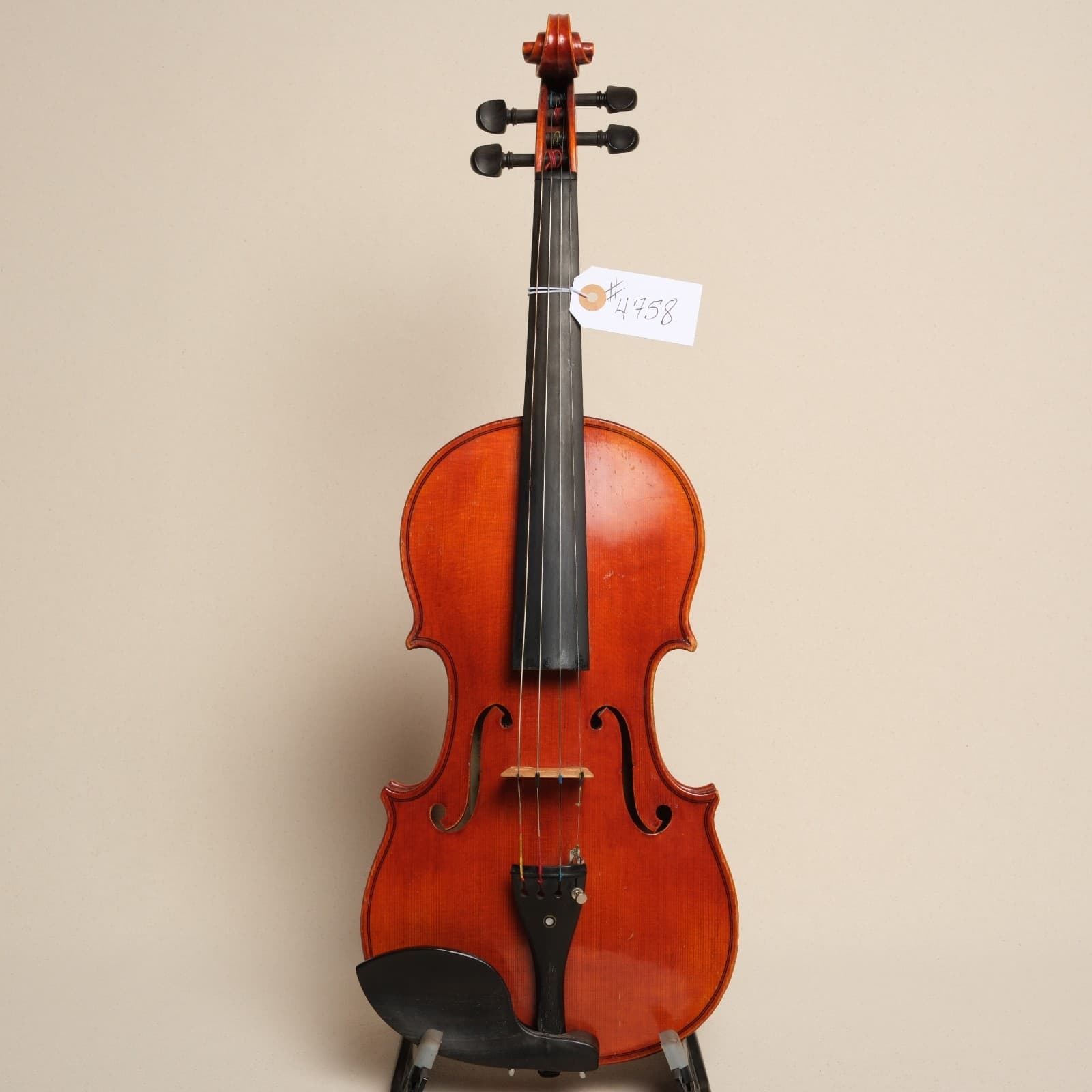 Artur Teller 1982 Germany model 60F  4/4 Violin For Repair #4758