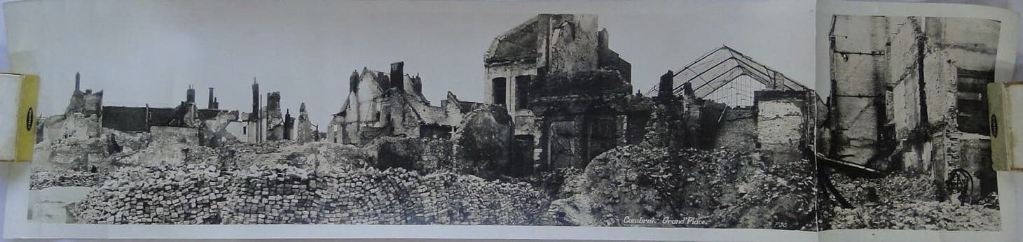 Cambrai Grand Place France WW1 Destruction Large Panorama Photo
