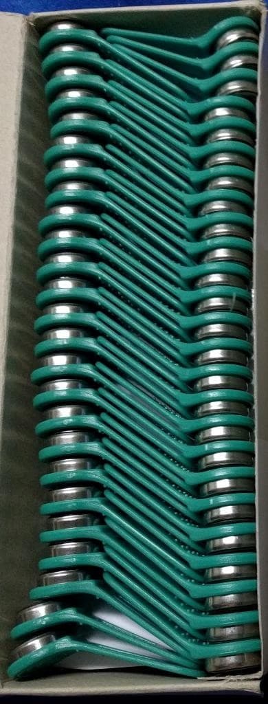 60 Exaktime Jobclock ibutton Keytabs ~ 30 Green, 30 Red Keytabs ~ New 2