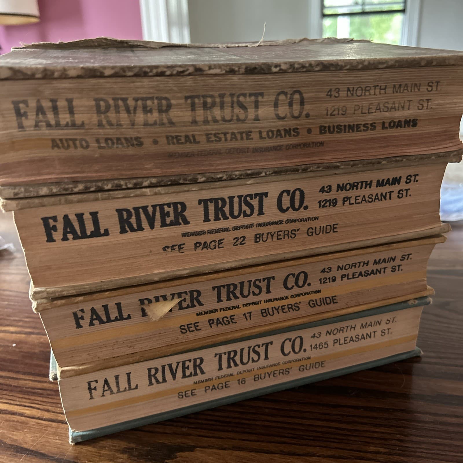 1945–1949 Lot of 4 Polk’s City Directories FALL RIVER MA Genealogy WWII/Postwar 3