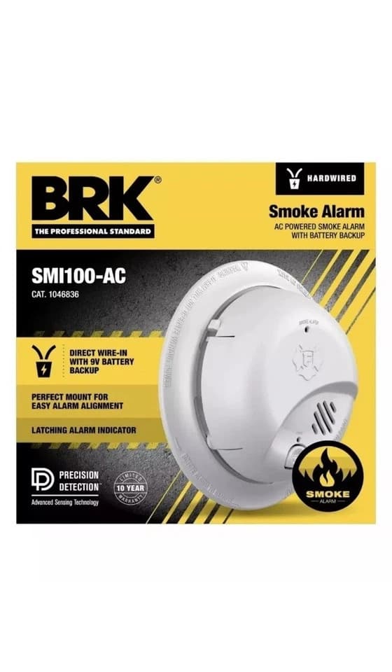 First Alert SMI100-AC Hardwire Interconnect Smoke Alarm with Battery Backup 12pc 2