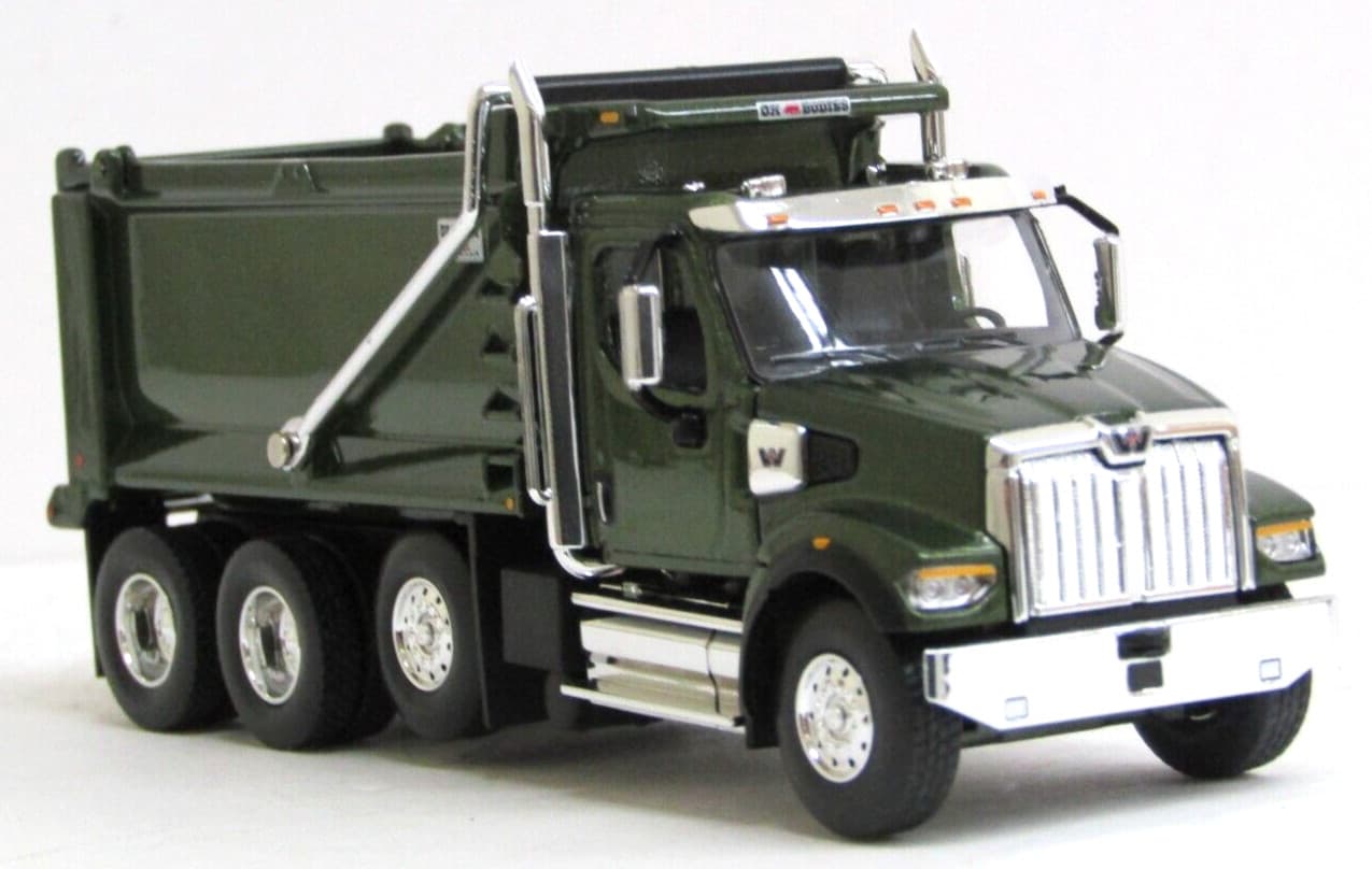 DCP green Westernstar 49X tri axle dump truck new no box 1/64 5