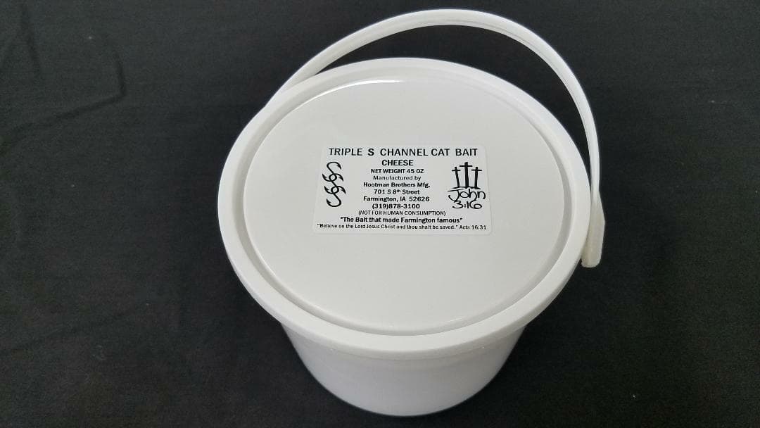 TRIPLE S CATFISH DIP BAIT REG CHEESE ( FORMALLY SONNY'S SUPER STICKY ) 45OZ PAIL 2