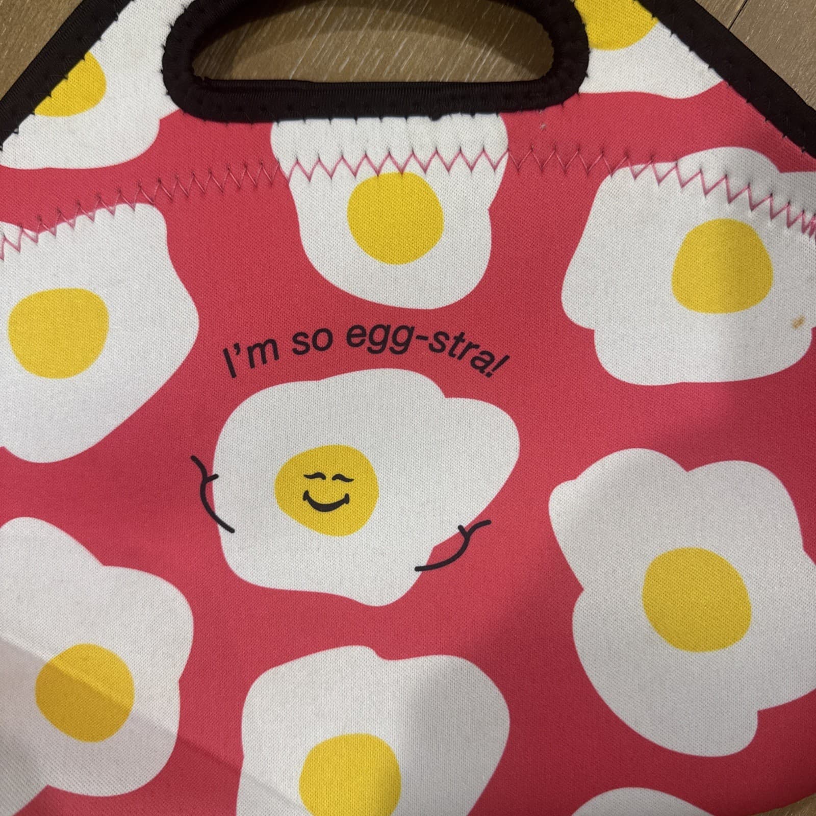 I’m So Egg-Stra! Pink Lunch Tote 2