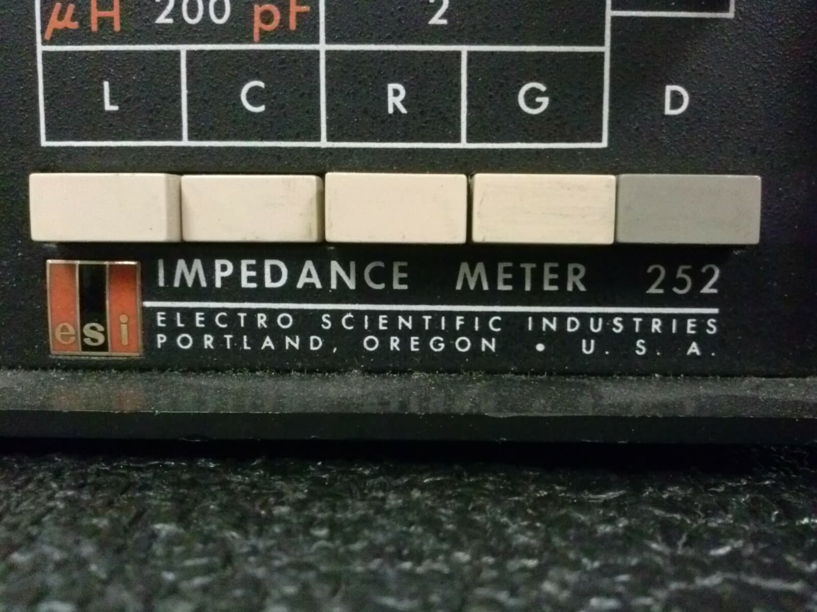 ESI ELECTRO SCIENTIFIC Industries Impedance Meter 252 4
