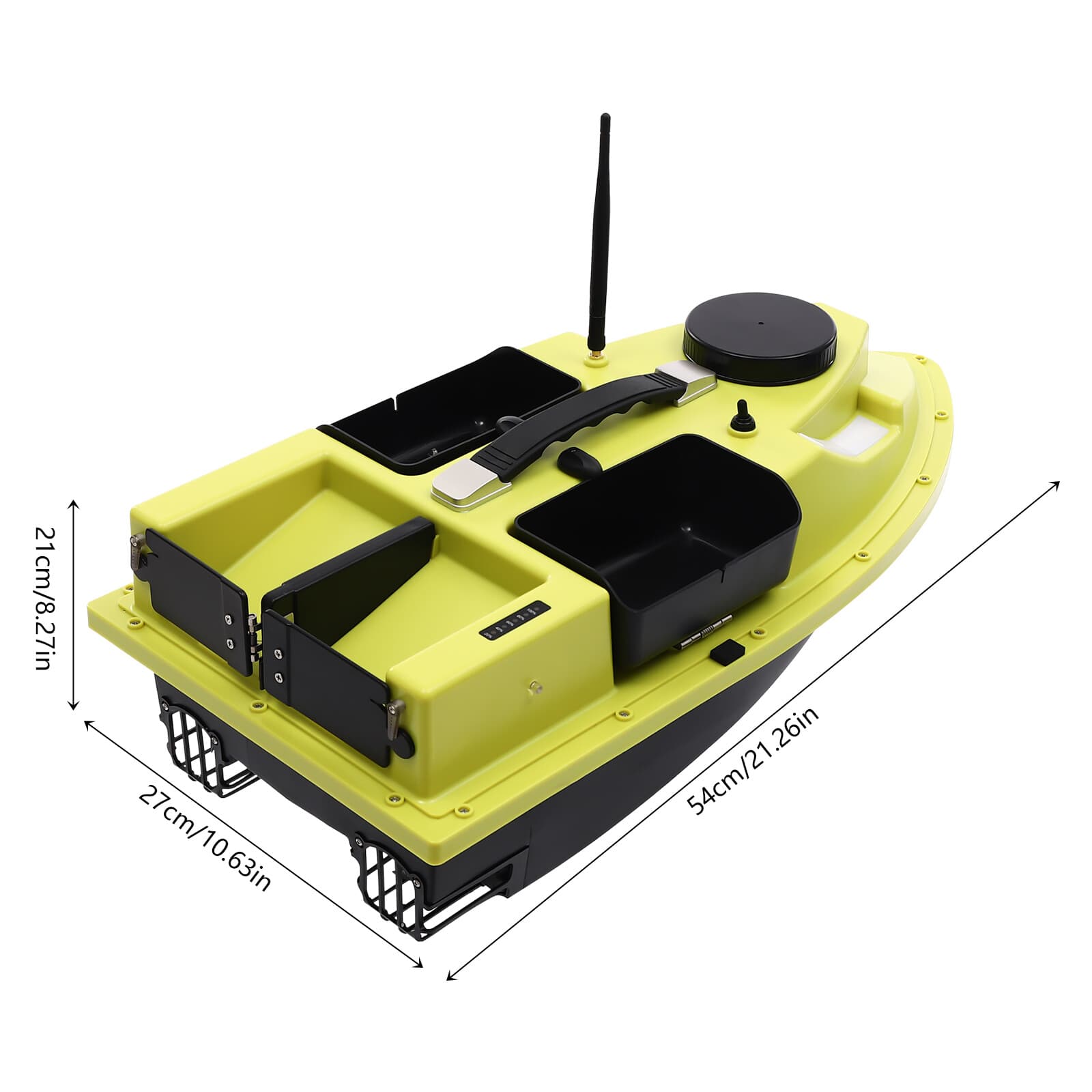 Fishing Bait Boat with GPS, 4 Compartments, Remote Control & Long Battery Life 2