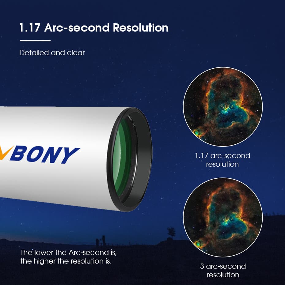 SVBONY SV503 102F7 ED Telescope Refractor Visual Set for Planetary Observation 5